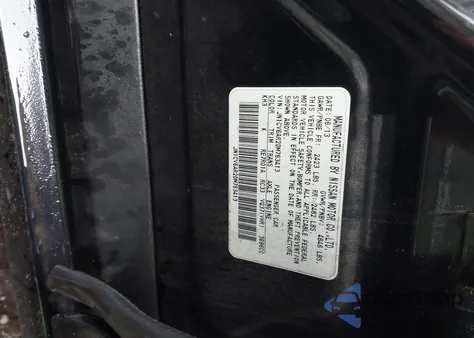 2013 Infiniti G37X z USA, uszkodzony, nr VIN JN1CV6AR2DM763413